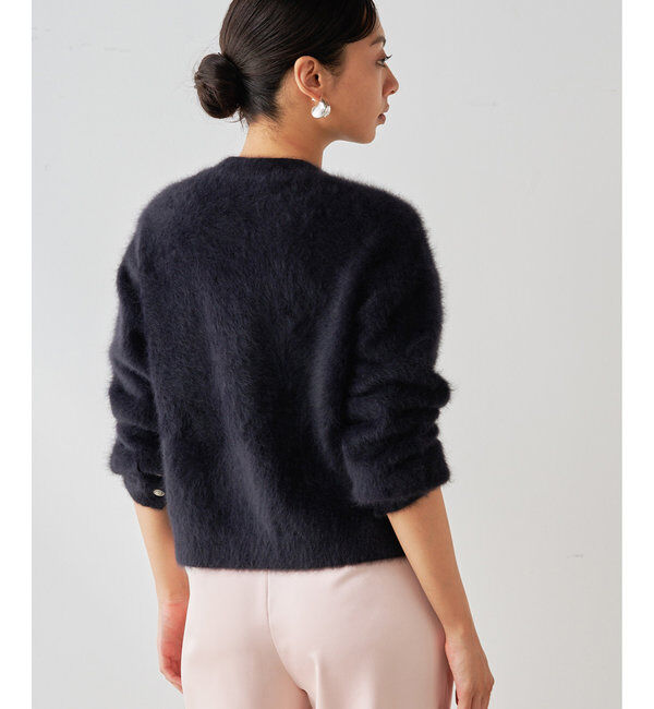  「カシミヤ混ファーニットジャケット」|ニット・セーター|