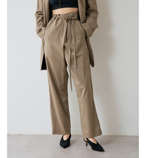  「【15th】【LITKOVSKA】 別注Warp Pants」|チノ|ベージュ