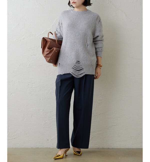  「ワイドタックパンツ」|チノ|