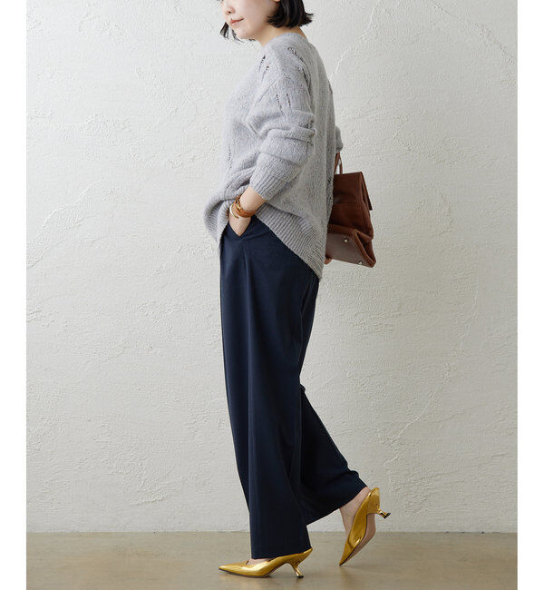  「ワイドタックパンツ」|チノ|