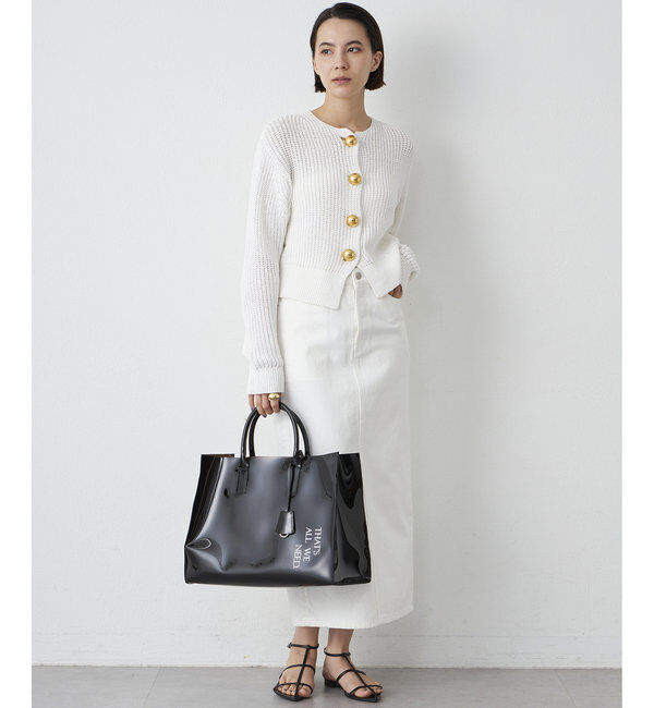  「【Drawing Numbers】ビッグ釦クルーネックカーディガン」|ニット・セーター|