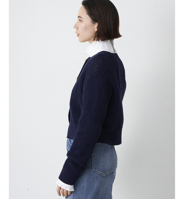  「【Drawing Numbers】ビッグ釦クルーネックカーディガン」|ニット・セーター|