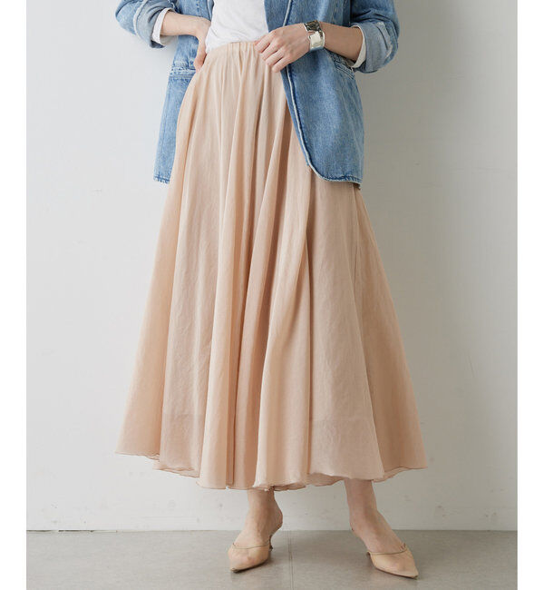  「シルクローンギャザースカート」|スカート|