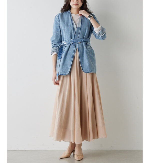  「シルクローンギャザースカート」|スカート|