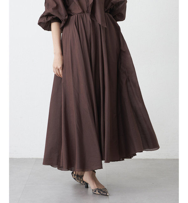 「シルクローンギャザースカート」|スカート|