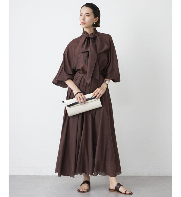  「シルクローンギャザースカート」|スカート|