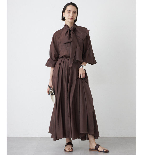  「シルクローンギャザースカート」|スカート|