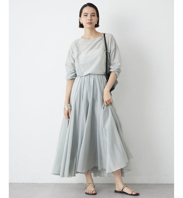  「シルクローンギャザースカート」|スカート|