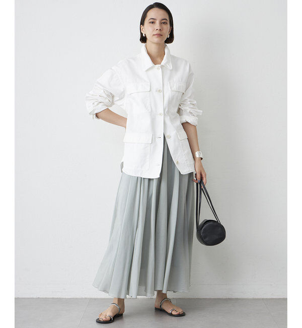  「シルクローンギャザースカート」|スカート|