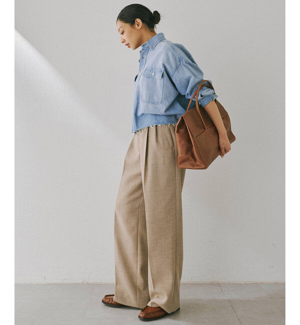  「ジュートライクタックパンツ」|チノ|