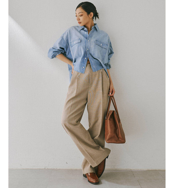  「ジュートライクタックパンツ」|チノ|