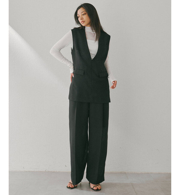  「ジュートライクタックパンツ」|チノ|