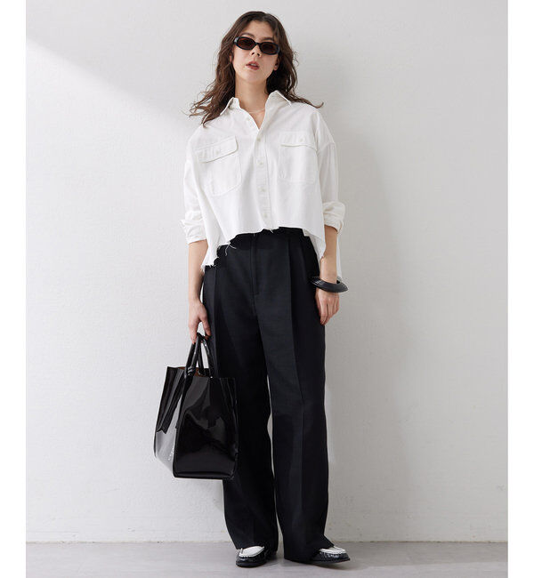  「ジュートライクタックパンツ」|チノ|