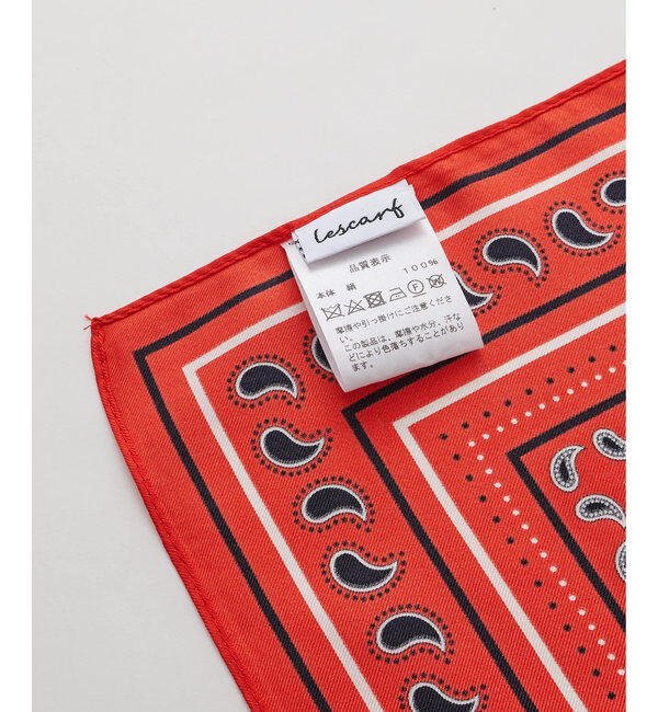  「【le scarf】ペイズリーシルクスカーフ」|バンダナ・スカーフ|