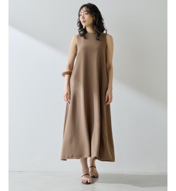  「バックサテンワンピース」|ワンピース|