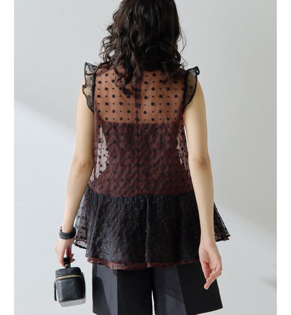  「ドットシアーブラウス」|シャツ・ブラウス|