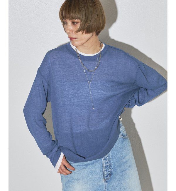 GEMINI「【GEMINI】クルーネックプルオーバー」|Tシャツ・カットソー|ブルー