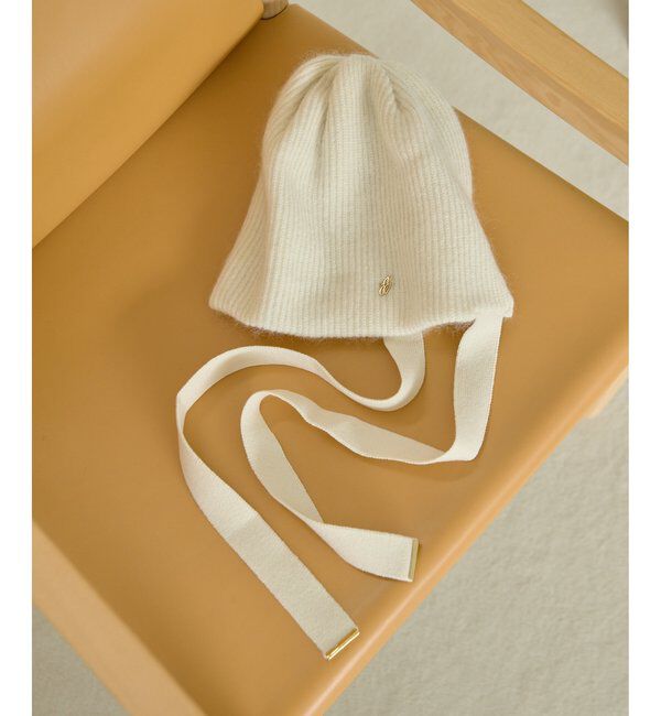  「【ENTWURFEIN】WOOL KNIT CAP」|ハット|ホワイト