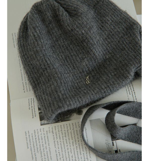  「【ENTWURFEIN】WOOL KNIT CAP」|ハット|グレー