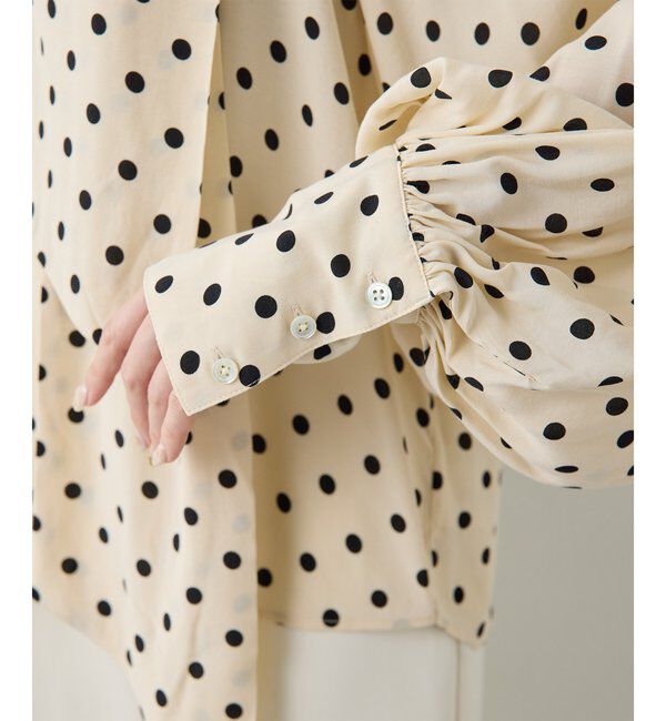  「ドットボウタイブラウス」|シャツ・ブラウス|