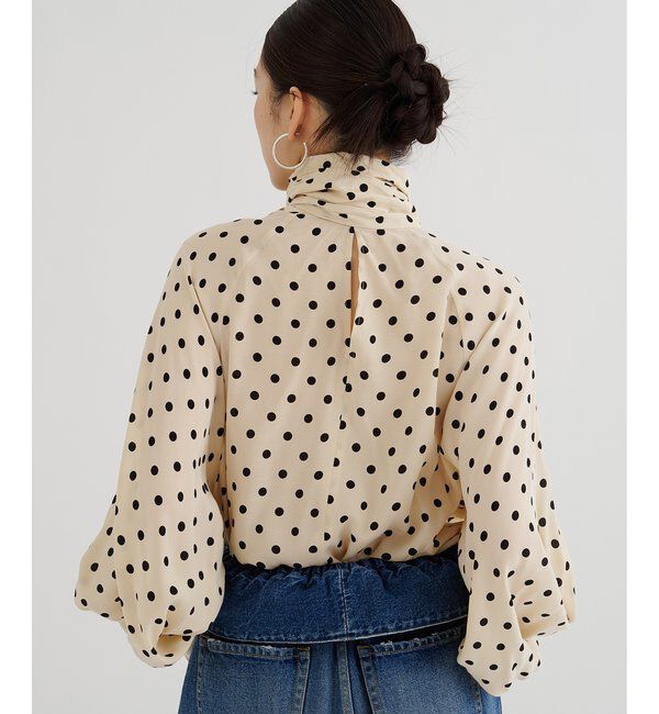  「ドットボウタイブラウス」|シャツ・ブラウス|