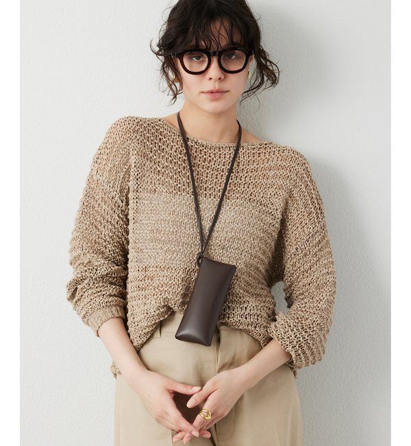  「スエードライクローゲージニット」|ニット・セーター|