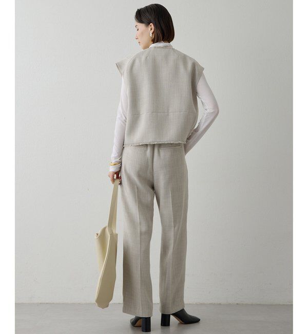  「【THE PAUSE】ツイードタックパンツ」|チノ|