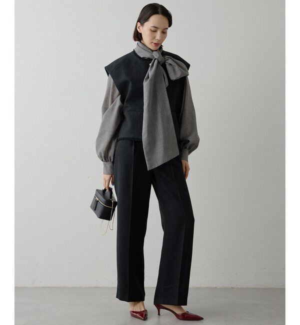  「【THE PAUSE】ツイードタックパンツ」|チノ|