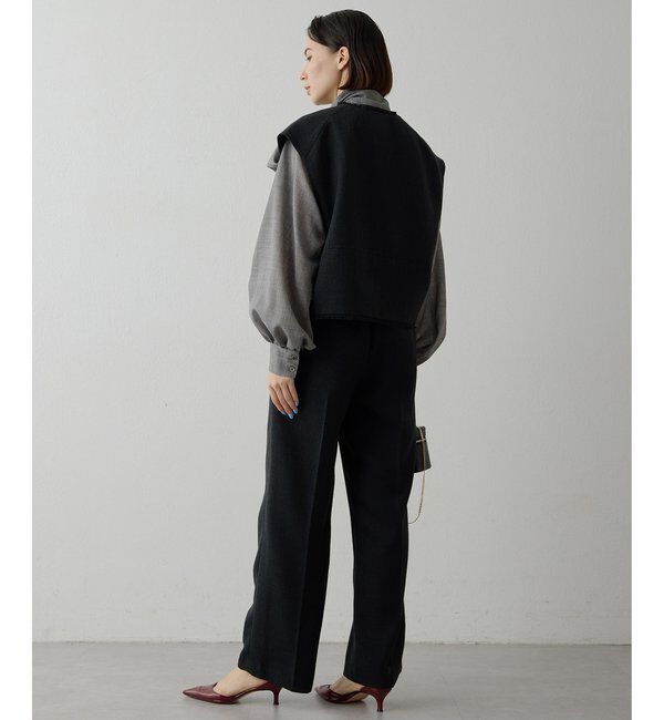  「【THE PAUSE】ツイードタックパンツ」|チノ|