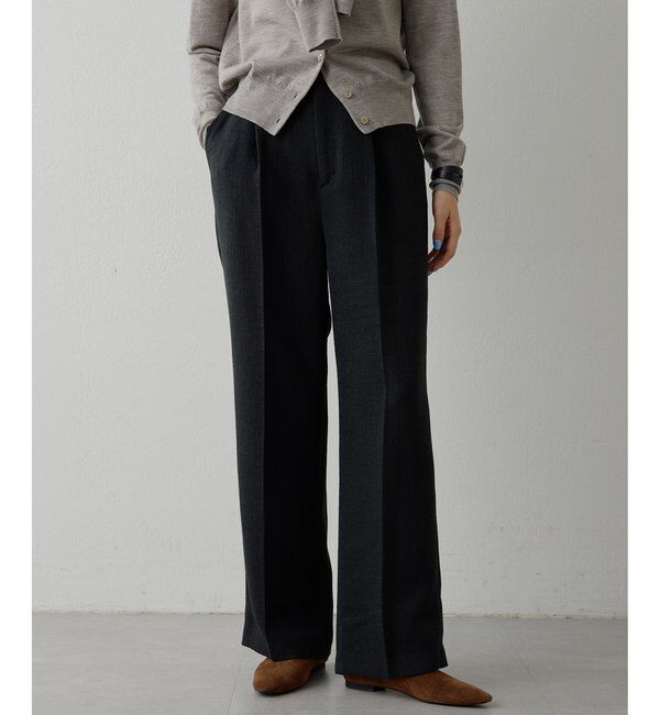  「【THE PAUSE】ツイードタックパンツ」|チノ|
