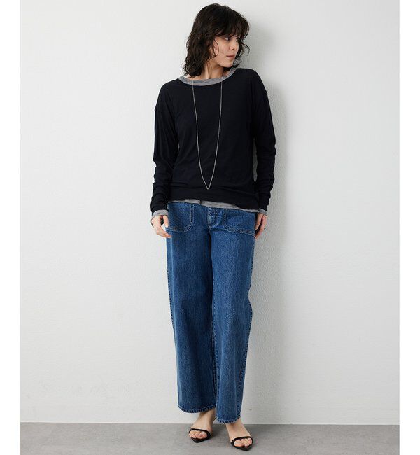  「【THE PAUSE】デニムベイカーパンツ」|チノ|