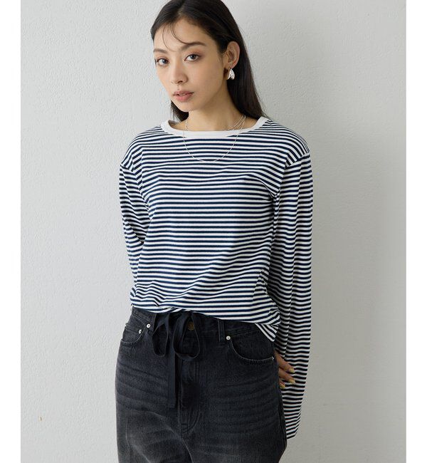  「【THE PAUSE】ボーダーロンTEE」|Tシャツ・カットソー|