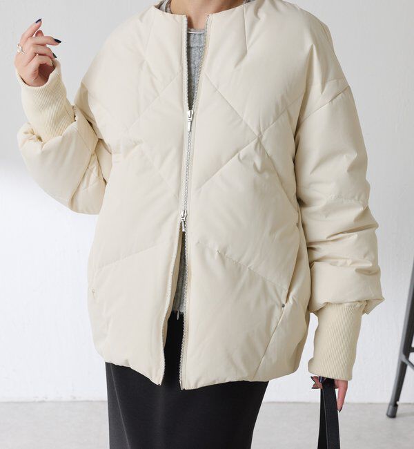  「ノーカラーダウンコート」|その他|