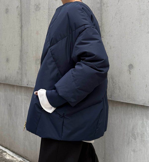  「ノーカラーダウンコート」|その他|