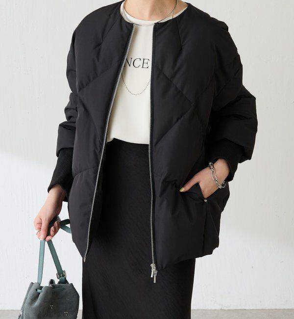  「ノーカラーダウンコート」|その他|