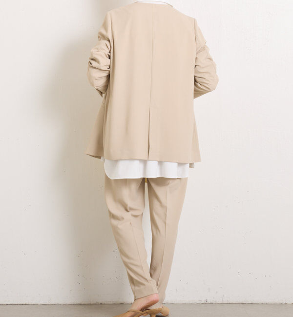  「ジャージスリムテーパードパンツ」|チノ|