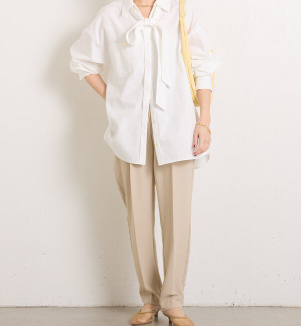  「ジャージスリムテーパードパンツ」|チノ|