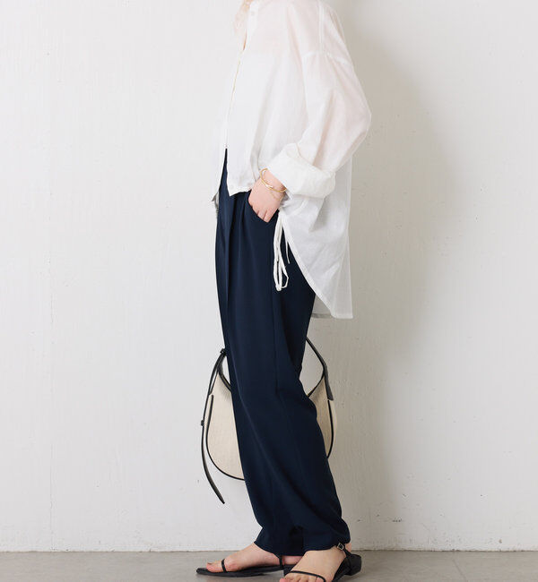  「ジャージスリムテーパードパンツ」|チノ|