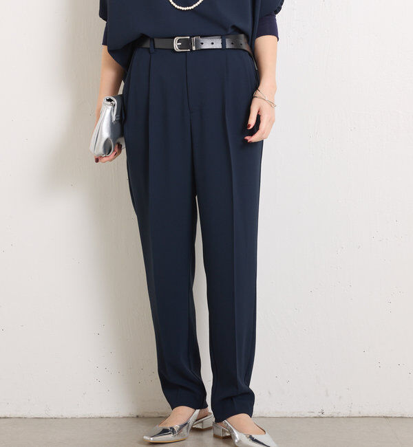  「ジャージスリムテーパードパンツ」|チノ|