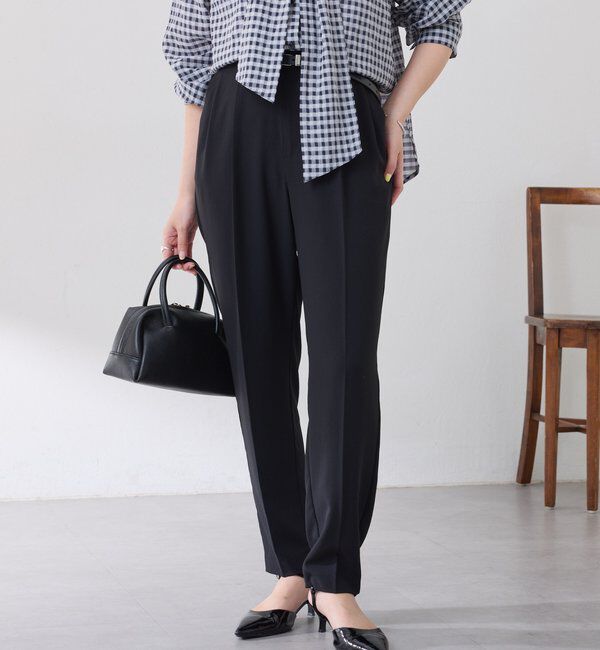  「ジャージスリムテーパードパンツ」|チノ|