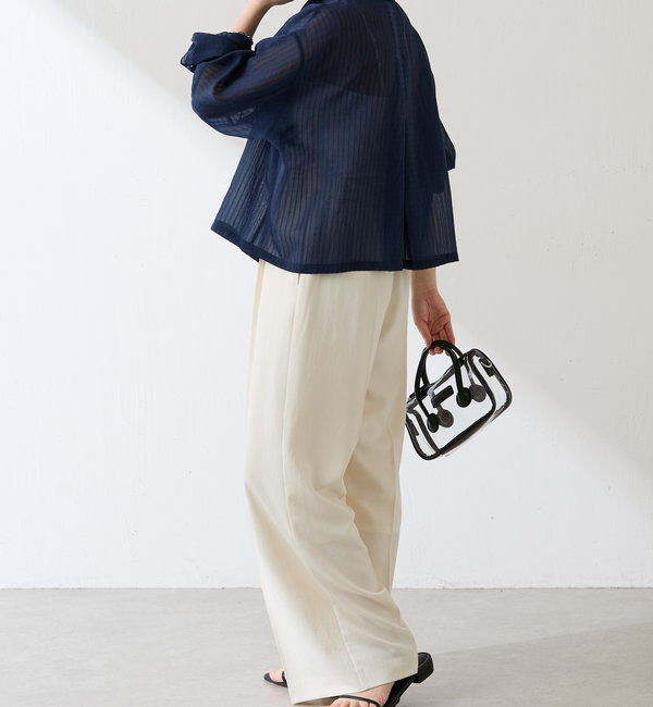  「シアーストライプショートシャツ」|シャツ・ブラウス|