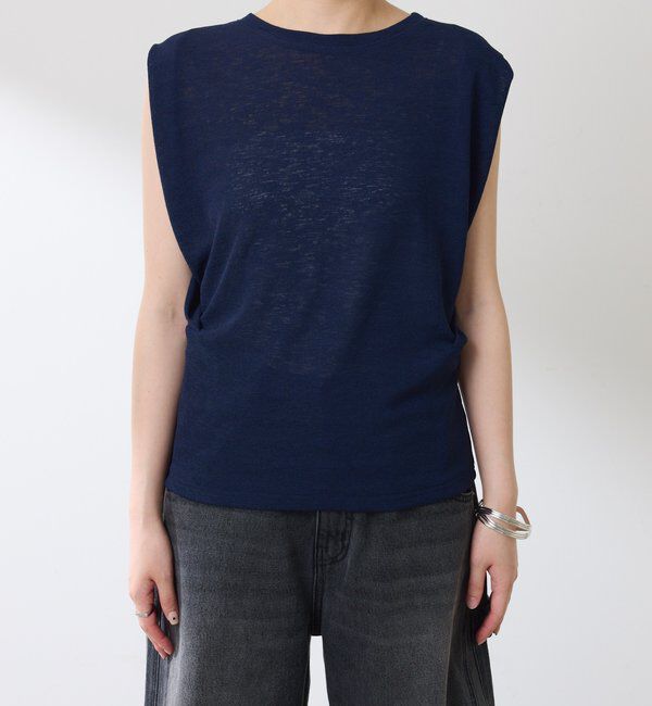  「麻タッチミラノリブタンクトップ」|Tシャツ・カットソー|