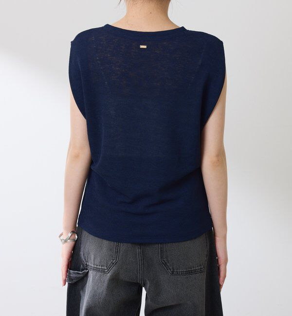  「麻タッチミラノリブタンクトップ」|Tシャツ・カットソー|