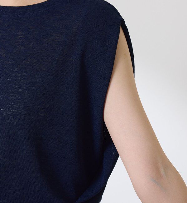  「麻タッチミラノリブタンクトップ」|Tシャツ・カットソー|