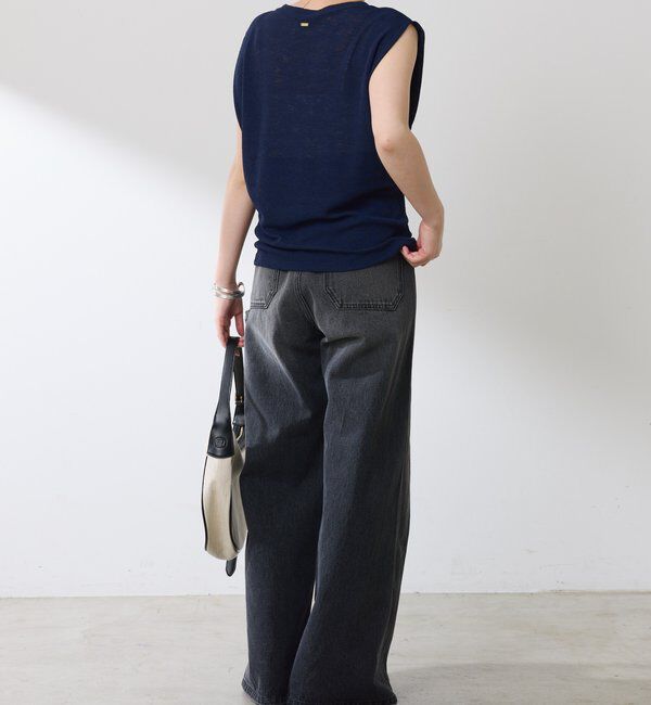  「麻タッチミラノリブタンクトップ」|Tシャツ・カットソー|