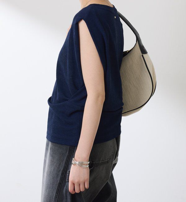  「麻タッチミラノリブタンクトップ」|Tシャツ・カットソー|