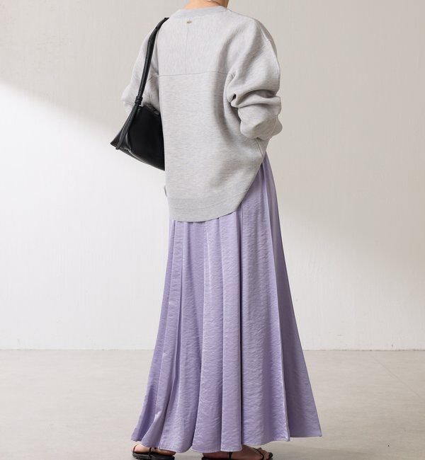  「シルキーサテンフレアスカート」|スカート|
