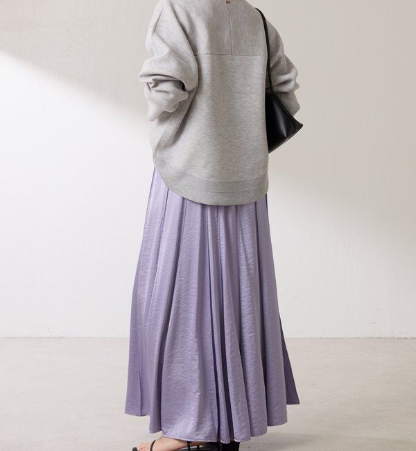  「シルキーサテンフレアスカート」|スカート|