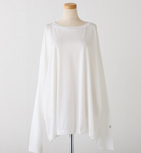  「【CEPIE./セピエ】シルキーオーバーロンＴ」|Tシャツ・カットソー|ホワイト