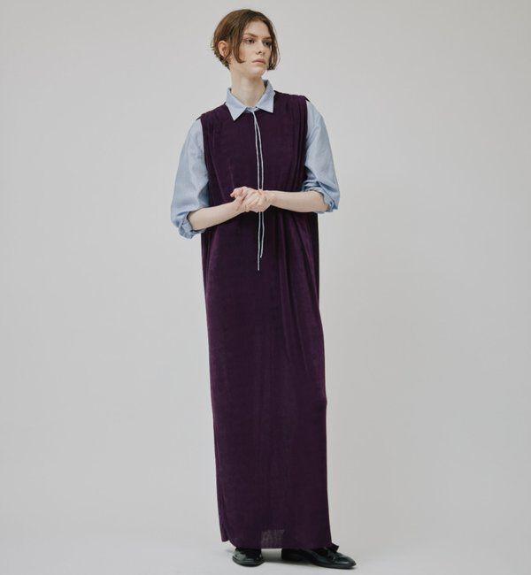  「【CEPIE./セピエ】ブライトミニマルワンピース」|ワンピース|ボルドー